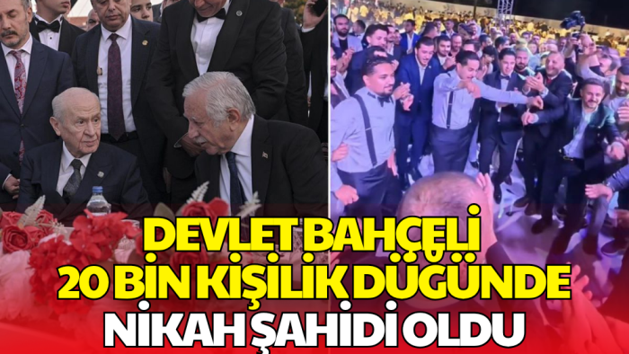 Devlet Bahçeli 20 Bin Kişilik Düğünde Nikah Şahidi Oldu!